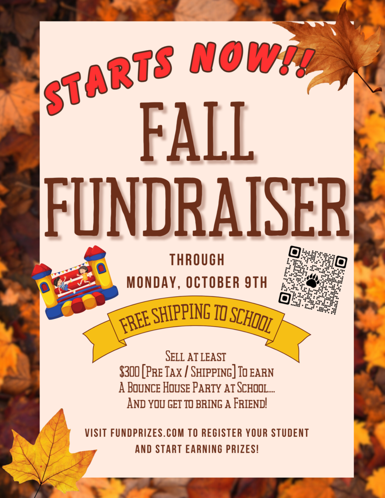 Starts Now!! Fall Fundraiser Flyer