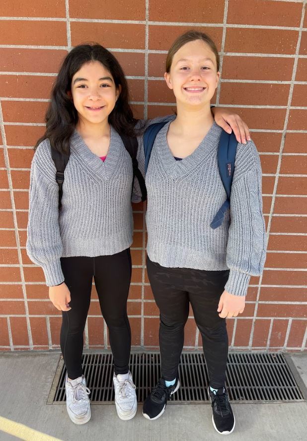 students dressed in matching outfits