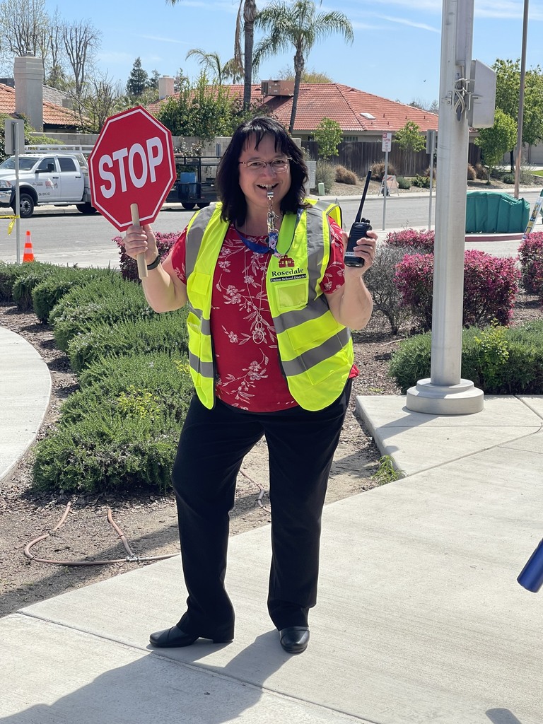 woman with stop sign